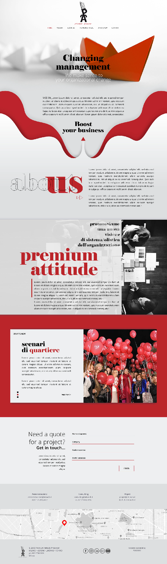 Premium Attitude Project, sito internet